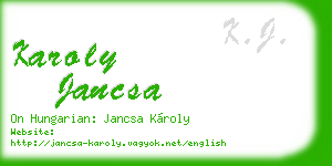 karoly jancsa business card